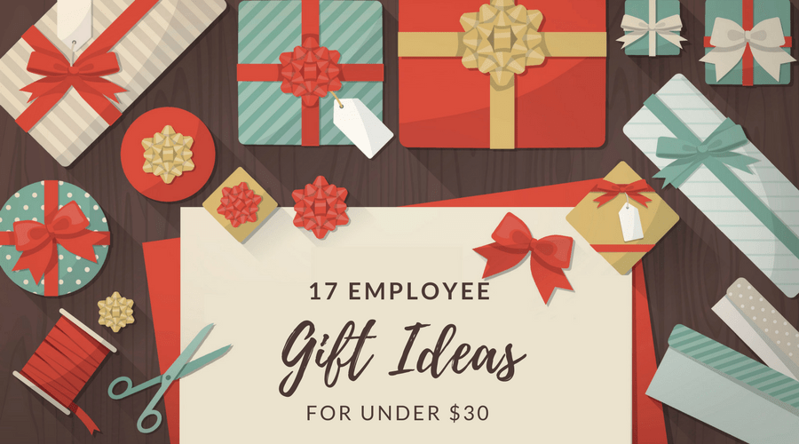 graphic of employee gift ideas